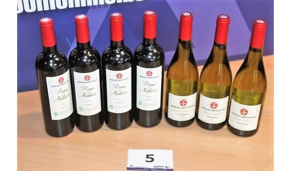 4 flessen à 75cl rode wijn GERARD BERTRAND, Prima Nature, Syrah, 2018 plus 2 flessen à 75cl witte wijn GERARD BERTRAND, Réserve Spéciale, 2018, Frankrijk